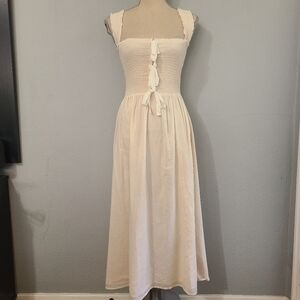 Reformation Darla Cotton Midi Dress Size Small‎